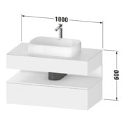 Duravit Waschtischunterschrank Qatego 100x55x60cm, E Ma/Gra m, Pl, 1 Kast-3