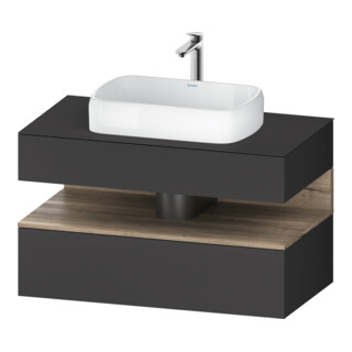 Duravit Waschtischunterschrank Qatego 100x55x60cm, E Ma/Gra m, Pl, Nischenb