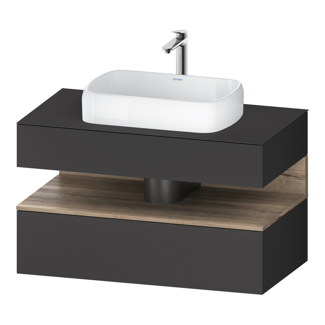 Duravit Waschtischunterschrank Qatego 100x55x60cm, E Ma/Gra m, Pl, Nischenb