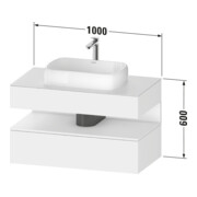 Duravit Waschtischunterschrank Qatego 100x55x60cm, E Ma/Gra m, Pl, Nischenb-3