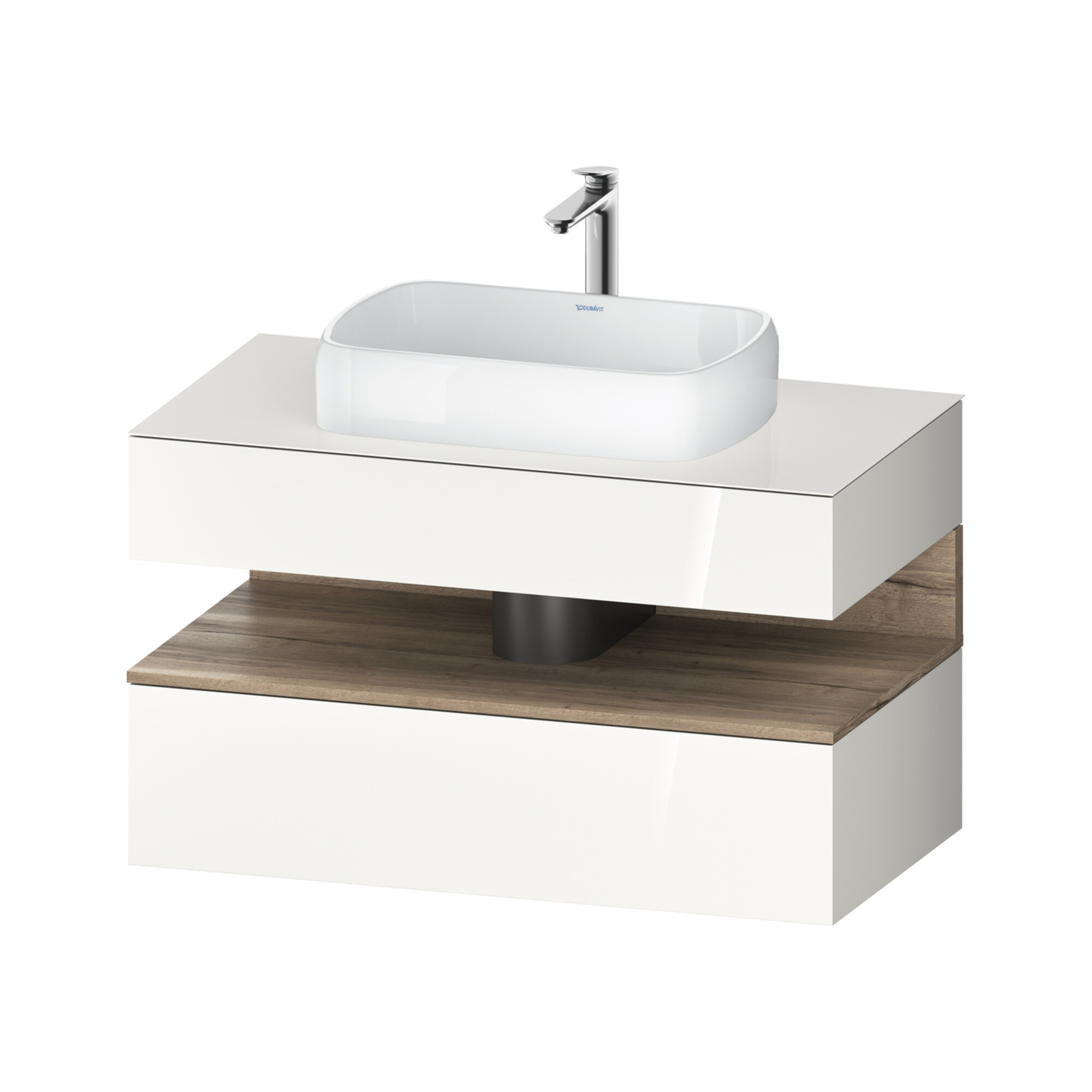 Duravit Waschtischunterschrank Qatego 100x55x60cm, E Ma/w g, Pl, 1 Schubkast.