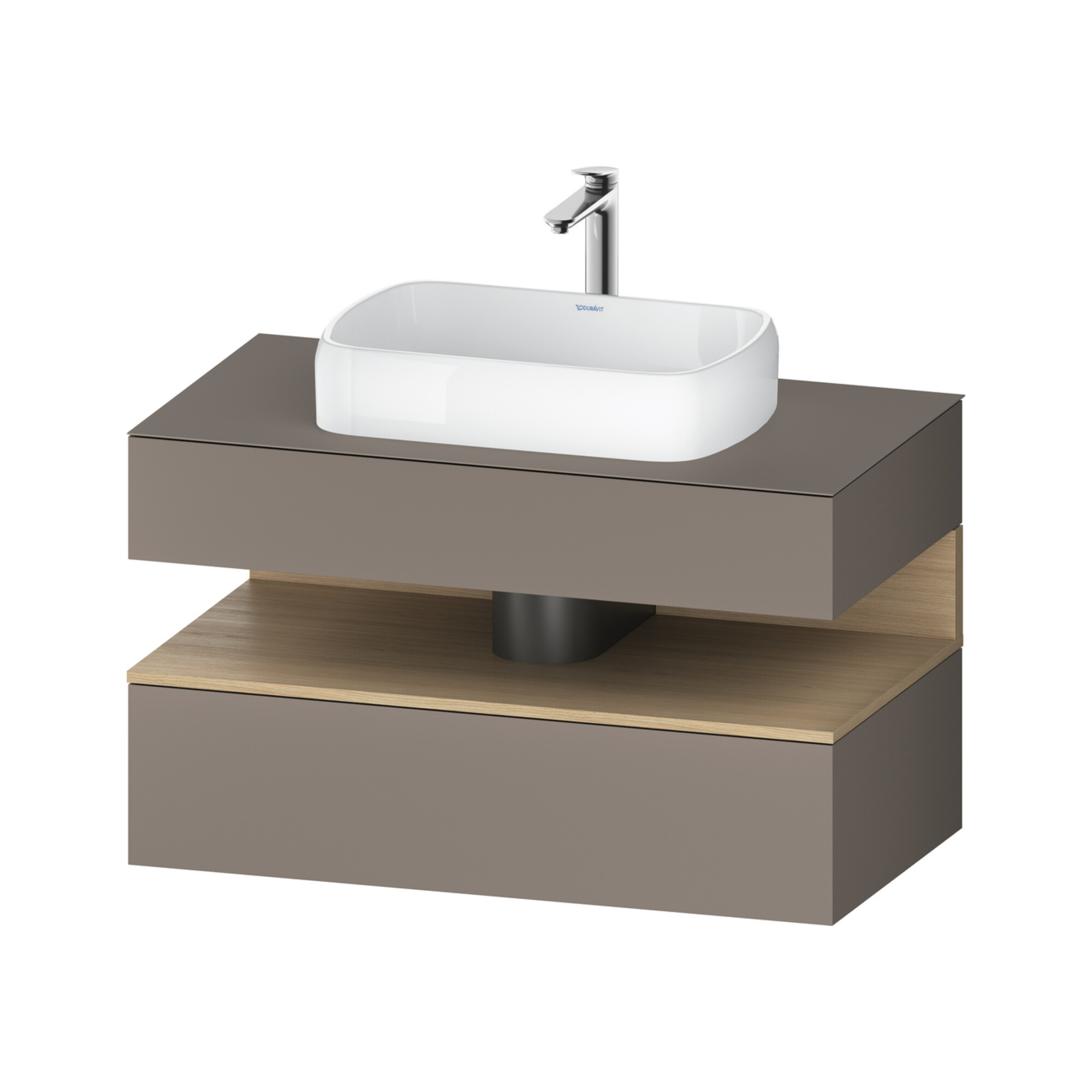 Duravit Waschtischunterschrank Qatego 100x55x60cm, E na/b m, Pl, Nischenb