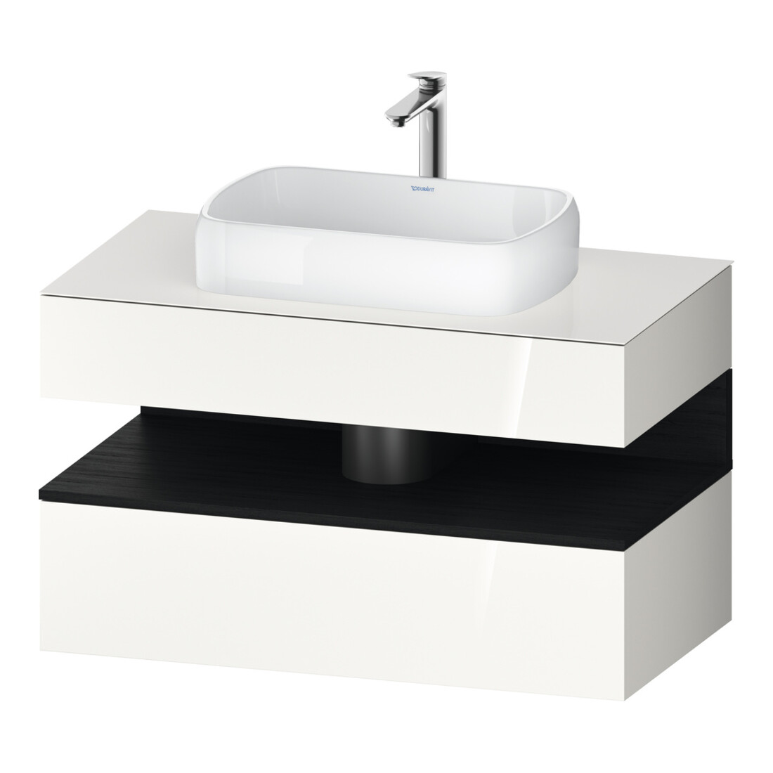 Duravit Waschtischunterschrank Qatego 100x55x60cm, E sw/we g, Pl, 1 Schubkast.