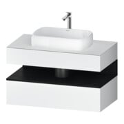Duravit Waschtischunterschrank Qatego 100x55x60cm, E sw/we m, Pl, 1 Schubkast.