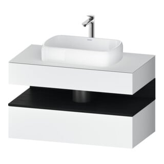 Duravit Waschtischunterschrank Qatego 100x55x60cm, E sw/we m, Pl, Nischenb