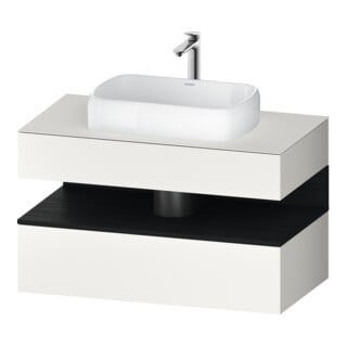 Duravit Waschtischunterschrank Qatego 100x55x60cm, E sw/we m, Pl, Nischenb
