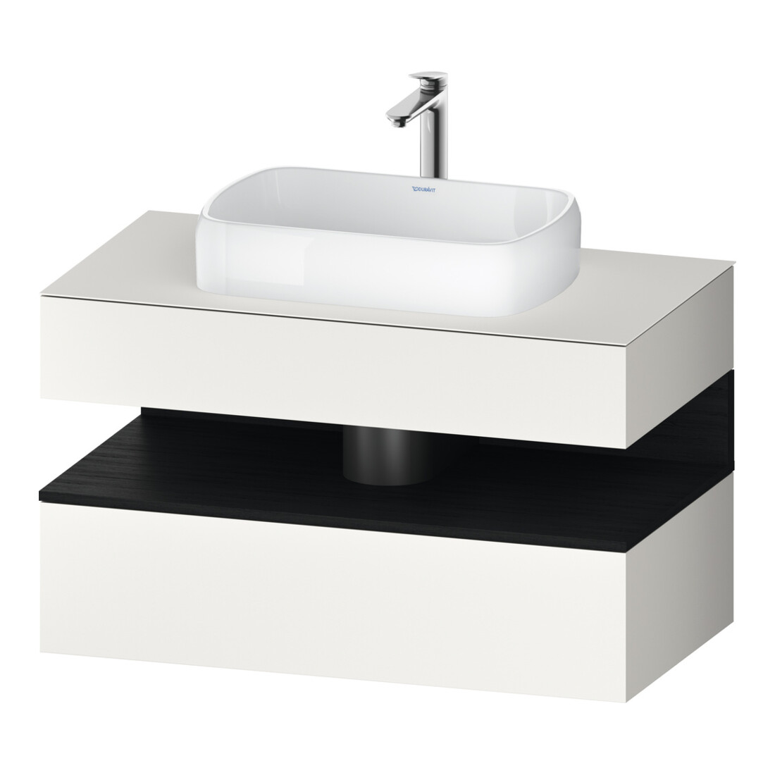Duravit Waschtischunterschrank Qatego 100x55x60cm, E sw/we m, Pl, Nischenb
