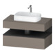 Duravit Waschtischunterschrank Qatego 100x55x60cm, gra m/ba m, Pl, 1 Kast