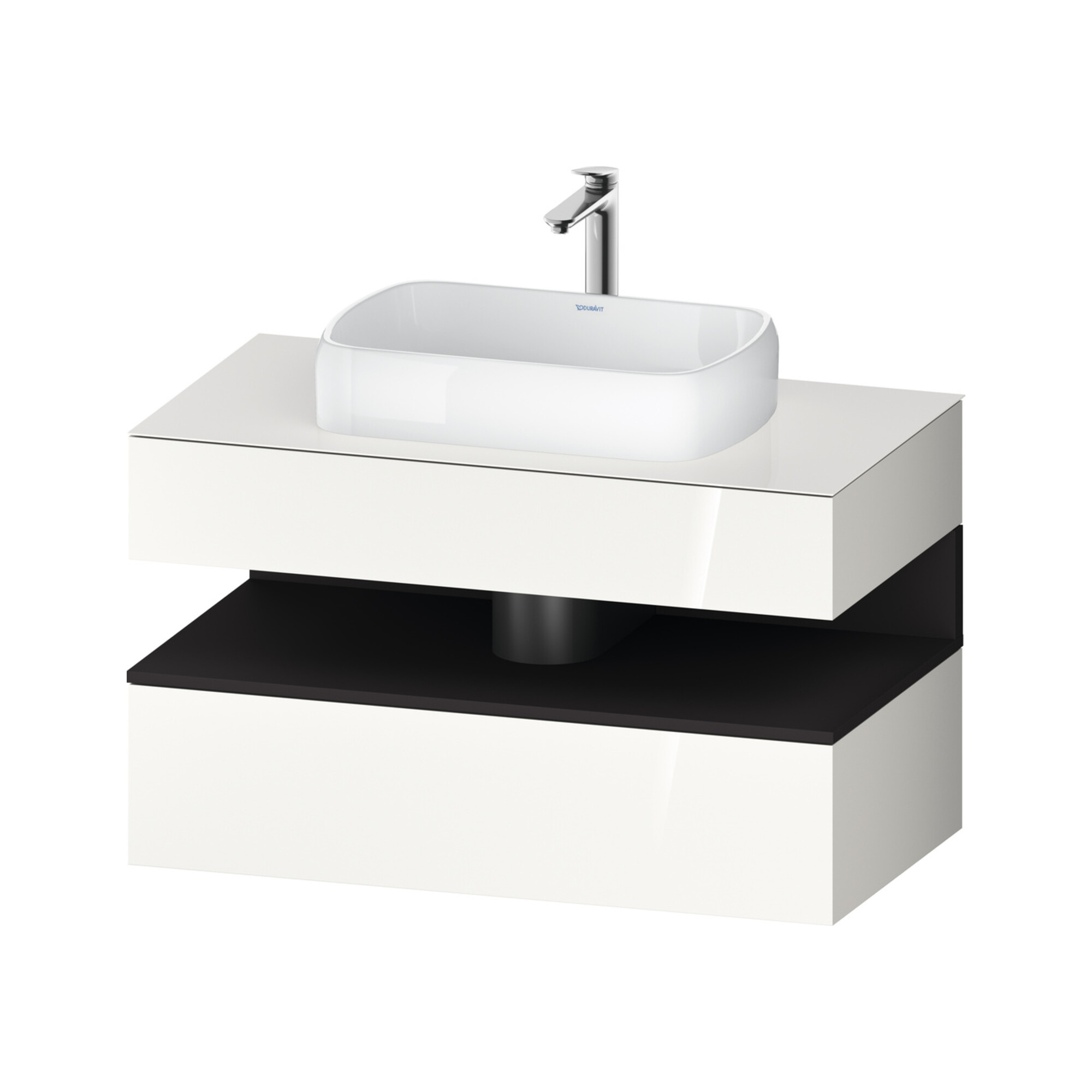 Duravit Waschtischunterschrank Qatego 100x55x60cm, gra m/we g, Pl, 1 Kast