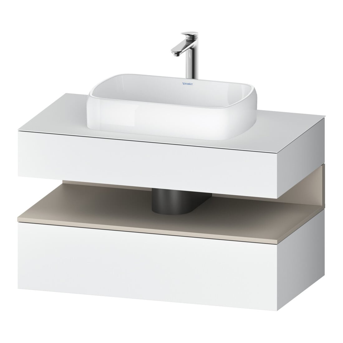 Duravit Waschtischunterschrank Qatego 100x55x60cm, T m/we m, Pl, Nischenb