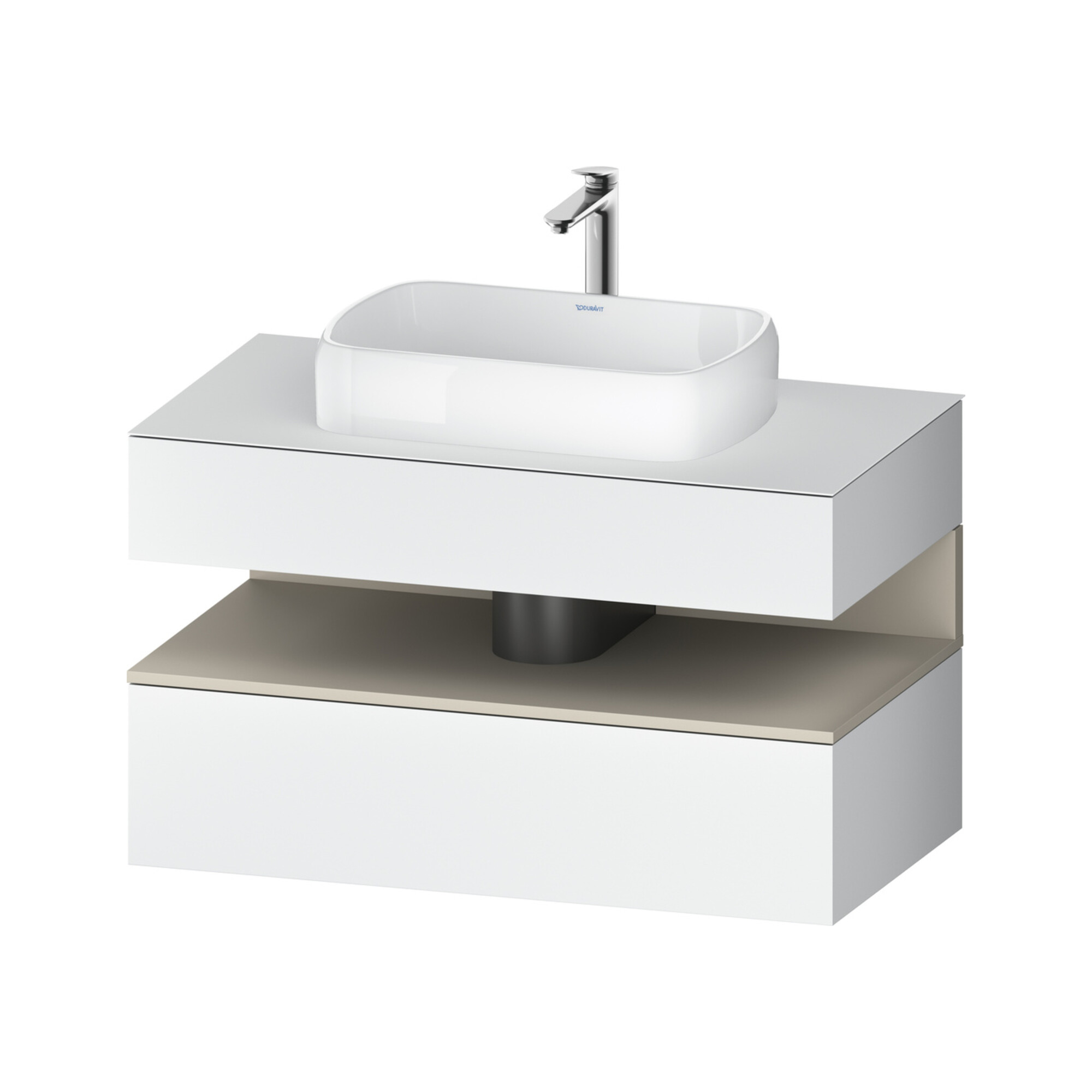 Duravit Waschtischunterschrank Qatego 100x55x60cm, T m/we m, Pl, Nischenb