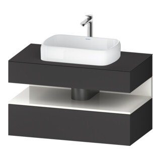 Duravit Waschtischunterschrank Qatego 100x55x60cm, w g/Gra m, Pl, 1 Schubkast.