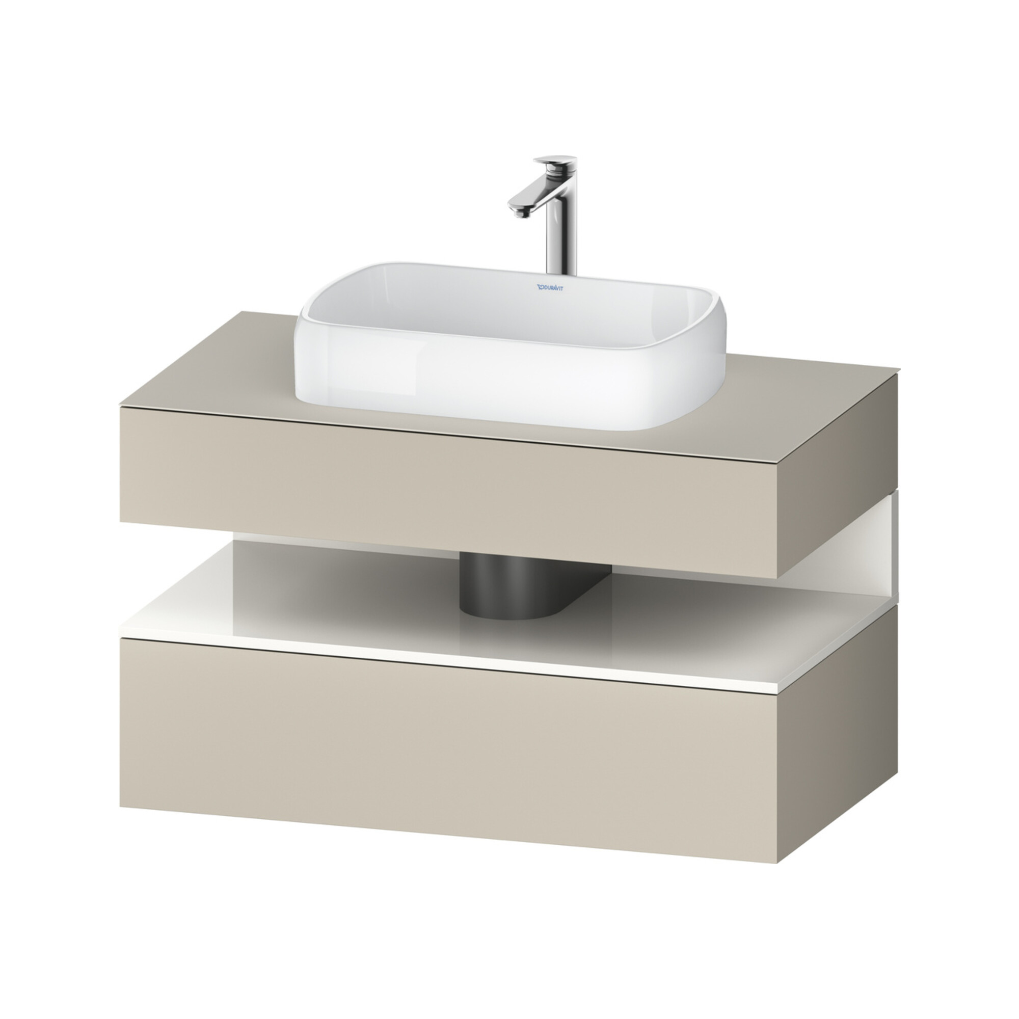 Duravit Waschtischunterschrank Qatego 100x55x60cm, w g/tau m, Pl, 1 Schubkast.