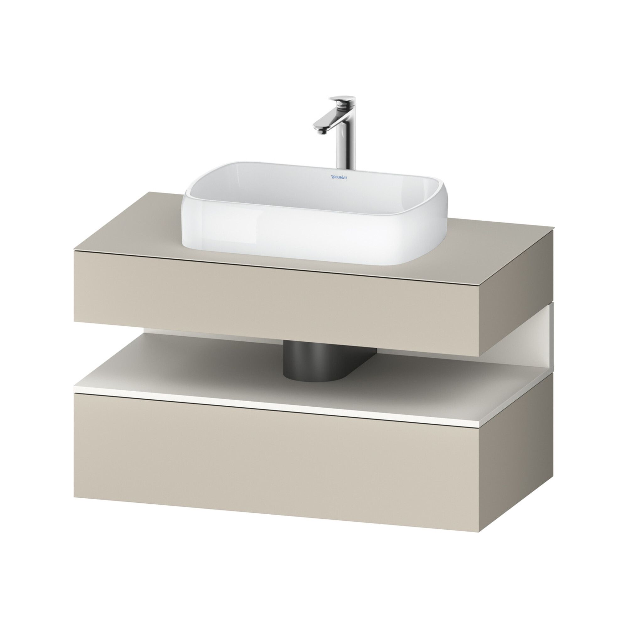 Duravit Waschtischunterschrank Qatego 100x55x60cm, w m/ta m, Pl, 1 Schubkast.