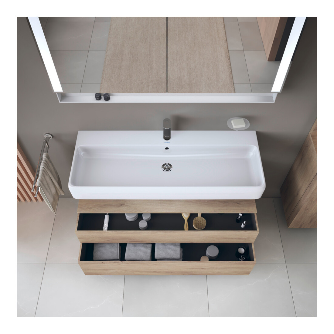 Duravit Waschtischunterschrank Qatego 119x47x59cm, E ma, 1 Kast, m Nischenb