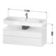 Duravit Waschtischunterschrank Qatego 119x47x59cm, E Ma/E s, 1 Kast, m B