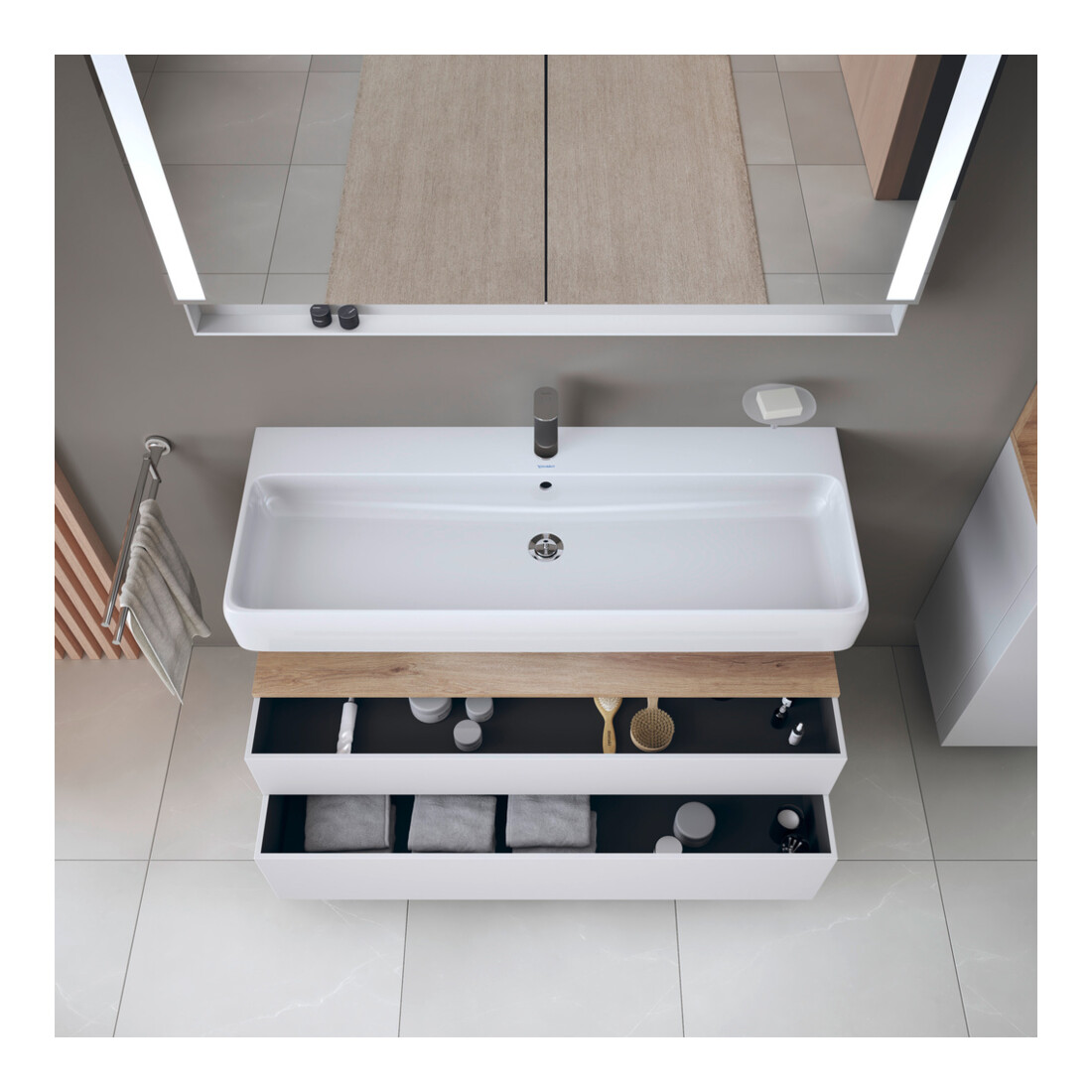 Duravit Waschtischunterschrank Qatego 119x47x59cm, E Ma/w m, 1 Kast, m B