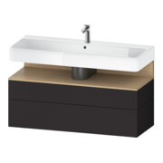 Duravit Waschtischunterschrank Qatego 119x47x59cm, E na/gra m, 1 Kast, 1 Ausz.