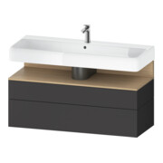 Duravit Waschtischunterschrank Qatego 119x47x59cm, E na/gra m, 1 Kast, m B