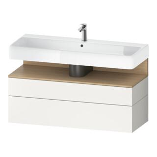 Duravit Waschtischunterschrank Qatego 119x47x59cm, E na/we m, 1 Kast, 1 Ausz.