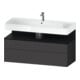Duravit Waschtischunterschrank Qatego 119x47x59cm, E sw/gra m, 1 Kast, 1 Ausz.-1