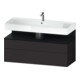 Duravit Waschtischunterschrank Qatego 119x47x59cm, E sw/gra m, 1 Kast, 1 Ausz.-1