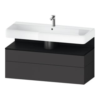 Duravit Waschtischunterschrank Qatego 119x47x59cm, E sw/gra m, 1 Kast, m B