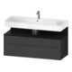 Duravit Waschtischunterschrank Qatego 119x47x59cm, E sw/gra m, 1 Kast, m B