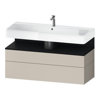 Duravit Waschtischunterschrank Qatego 119x47x59cm, E sw/tau m, 1 Kast, 1 Ausz.