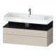 Duravit Waschtischunterschrank Qatego 119x47x59cm, E sw/tau m, 1 Kast, 1 Ausz.