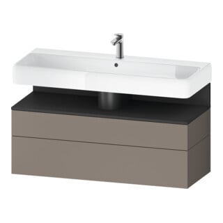 Duravit Waschtischunterschrank Qatego 119x47x59cm, gra m/ba m, 1 Kast, 1 Ausz.