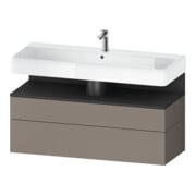 Duravit Waschtischunterschrank Qatego 119x47x59cm, gra m/ba m, 1 Kast, 1 Ausz.