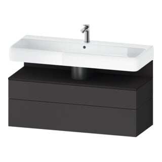 Duravit Waschtischunterschrank Qatego 119x47x59cm, gra m/Gr m, 1 Kast, 1 Ausz.