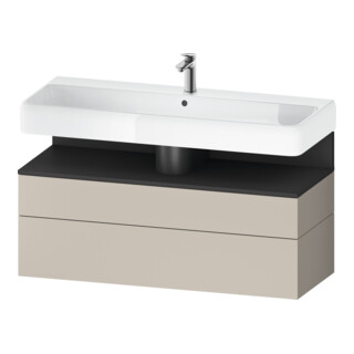 Duravit Waschtischunterschrank Qatego 119x47x59cm, gra m/ta m, 1 Kast, 1 Ausz.