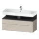 Duravit Waschtischunterschrank Qatego 119x47x59cm, gra m/ta m, 1 Kast, 1 Ausz.-1