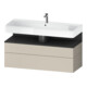 Duravit Waschtischunterschrank Qatego 119x47x59cm, gra m/ta m, 1 Kast, 1 Ausz.