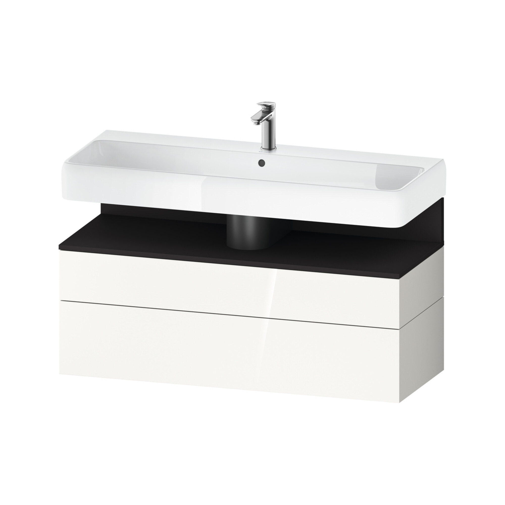 Duravit Waschtischunterschrank Qatego 119x47x59cm, gra m/we g, 1 Kast, 1 Ausz.