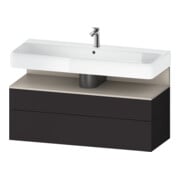 Duravit Waschtischunterschrank Qatego 119x47x59cm, T m/Gr m, 1 Kast, 1 Ausz.