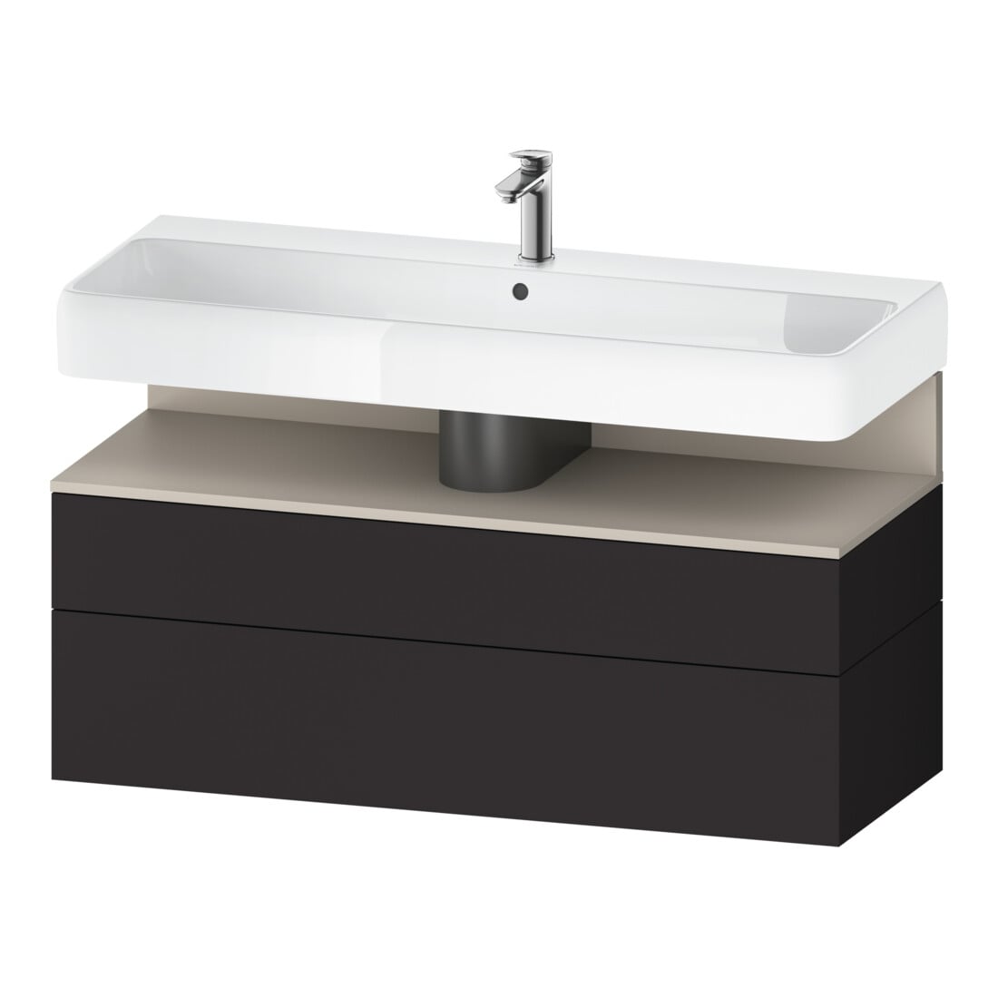 Duravit Waschtischunterschrank Qatego 119x47x59cm, T m/Gr m, 1 Kast, 1 Ausz.