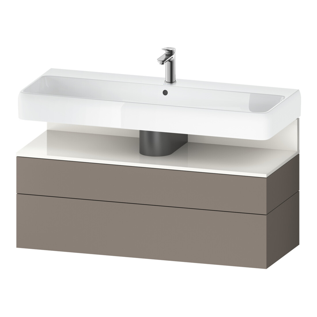 Duravit Waschtischunterschrank Qatego 119x47x59cm, w g/b m, 1 Kast, 1 Ausz.