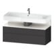 Duravit Waschtischunterschrank Qatego 119x47x59cm, w g/Gra m, 1 Kast, 1 Ausz.-1
