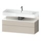 Duravit Waschtischunterschrank Qatego 119x47x59cm, w g/tau m, 1 Kast, m B