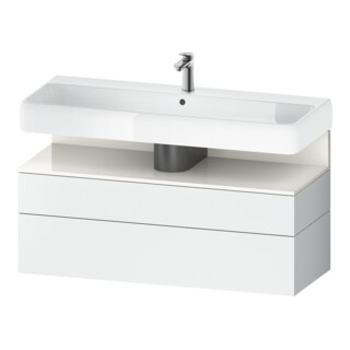 Duravit Waschtischunterschrank Qatego 119x47x59cm, w hgl/we m, 1 Kast, m B