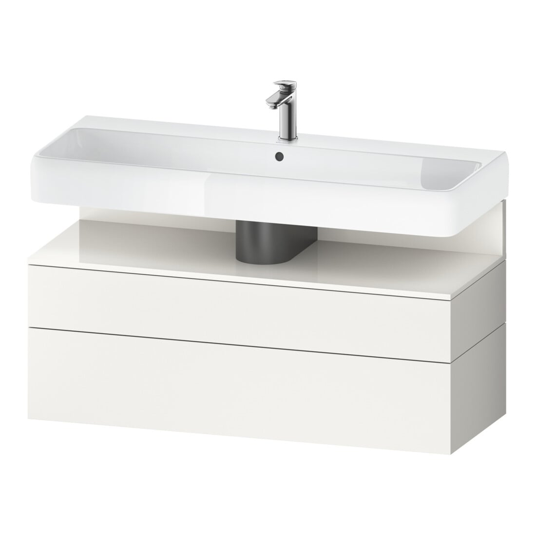 Duravit Waschtischunterschrank Qatego 119x47x59cm, w hgl/we m, 1 Kast, m B