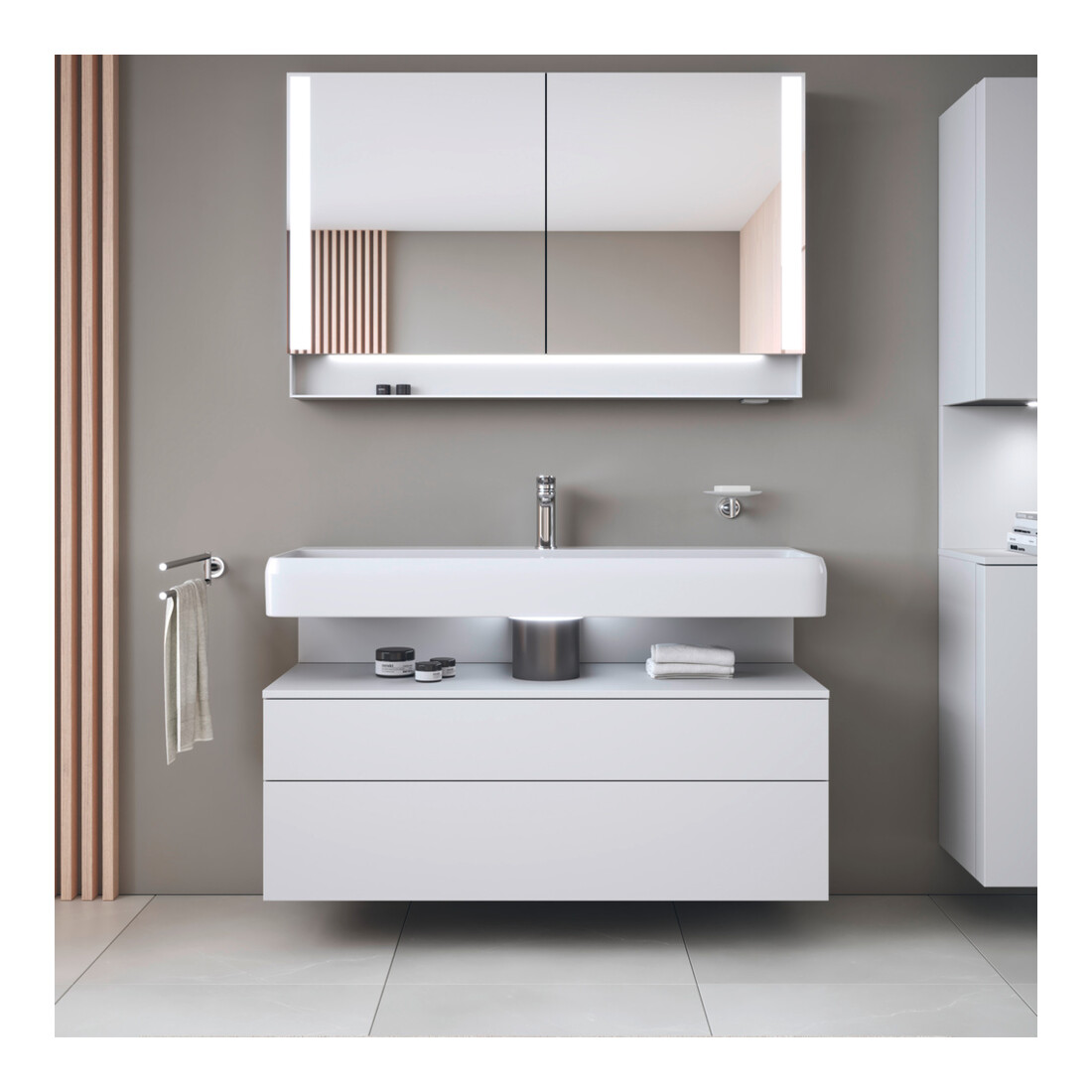 Duravit Waschtischunterschrank Qatego 119x47x59cm, w m, 1 Kast, m Nischenb