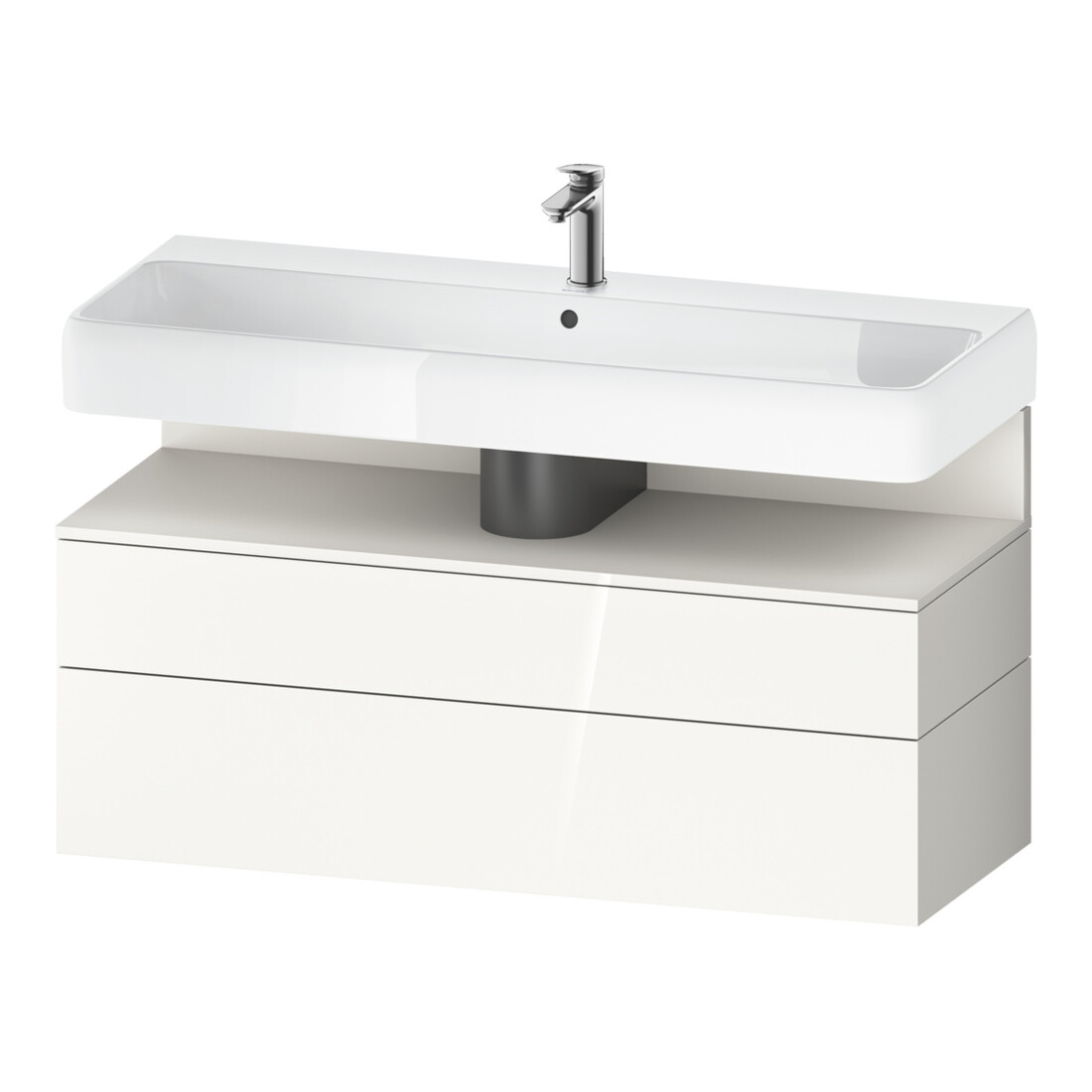 Duravit Waschtischunterschrank Qatego 119x47x59cm, w m/we g, 1 Kast, 1 Ausz.