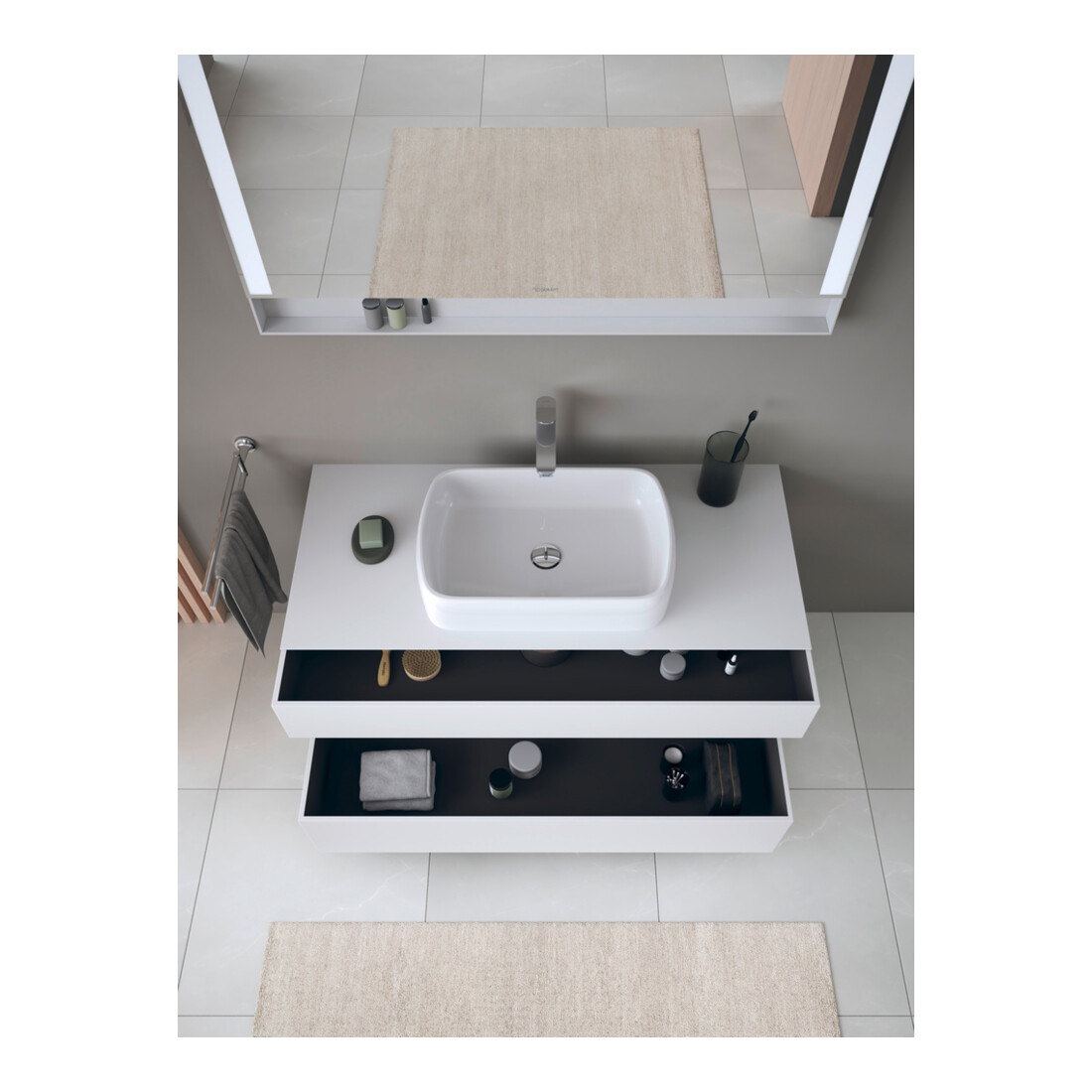 Duravit Waschtischunterschrank Qatego 120x55x60cm, E Ma/w m, Pl, Nischenb