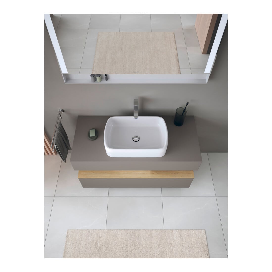 Duravit Waschtischunterschrank Qatego 120x55x60cm, E na/b m, Pl, Nischenb