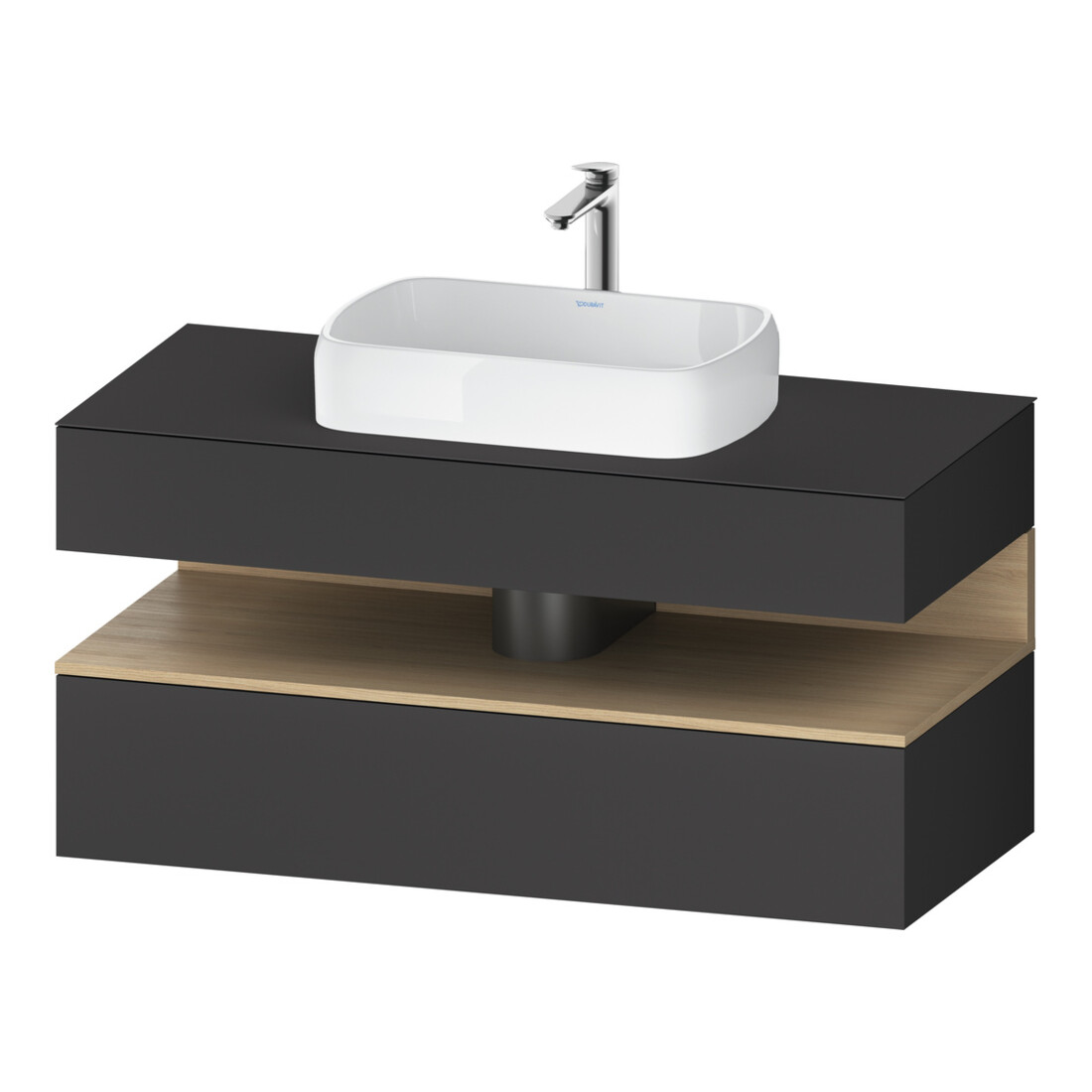 Duravit Waschtischunterschrank Qatego 120x55x60cm, E na/gra m, Pl, Nischenb