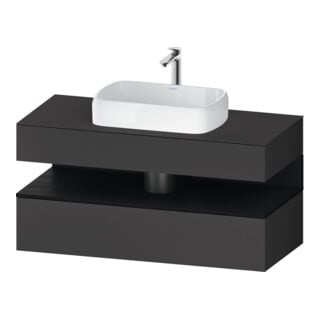 Duravit Waschtischunterschrank Qatego 120x55x60cm, E sw/gra m, Pl, 1 Kast